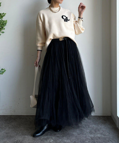 羽毛標誌針織衫