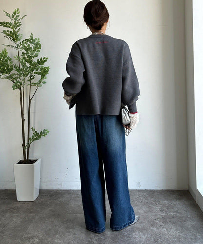 羽毛標誌針織衫