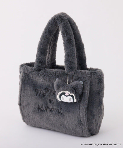 【My Melody/《庫洛米》聯名】帶吊飾毛絨迷你托特包