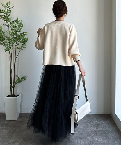 羽毛標誌針織衫