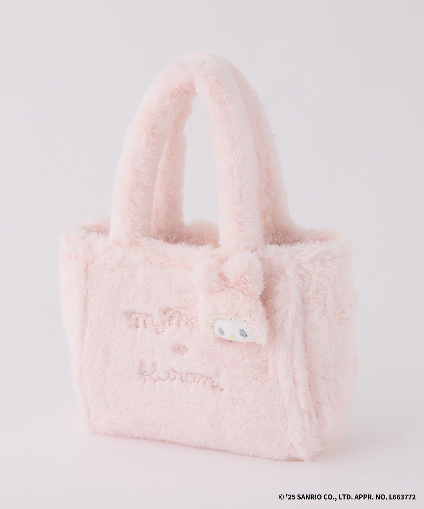 【My Melody/《庫洛米》聯名】帶吊飾毛絨迷你托特包