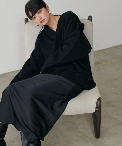 連帽針織套頭衫