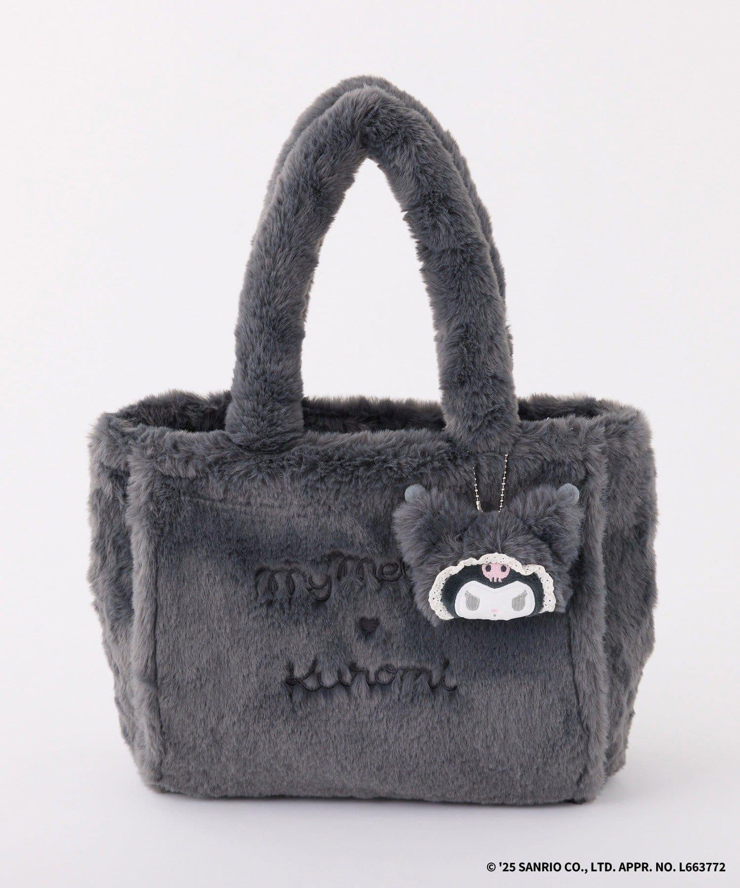 【My Melody/《庫洛米》聯名】帶吊飾毛絨迷你托特包