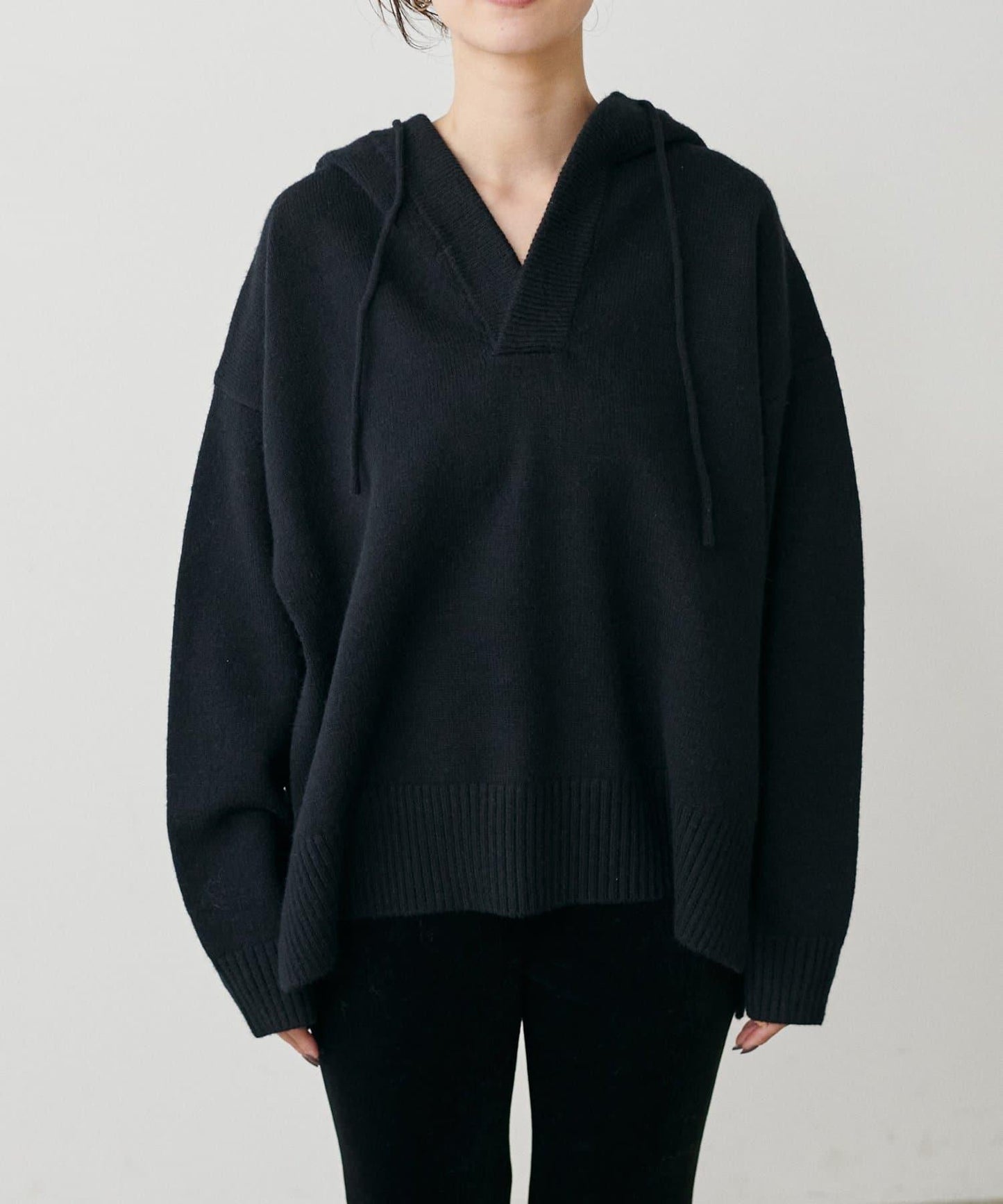 連帽針織套頭衫