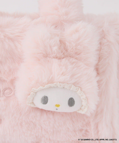 【My Melody/《庫洛米》聯名】帶吊飾毛絨迷你托特包
