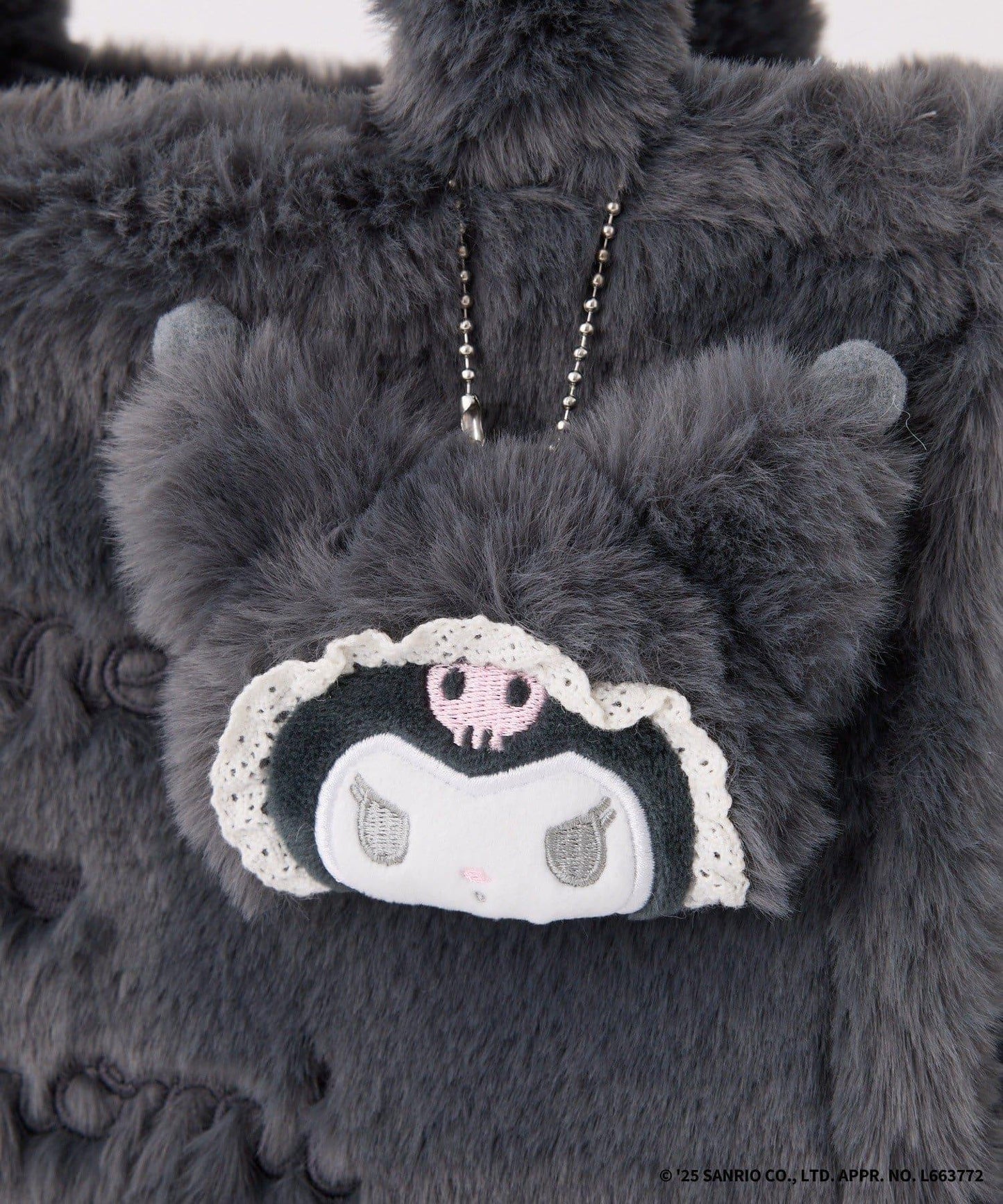 【My Melody/《庫洛米》聯名】帶吊飾毛絨迷你托特包