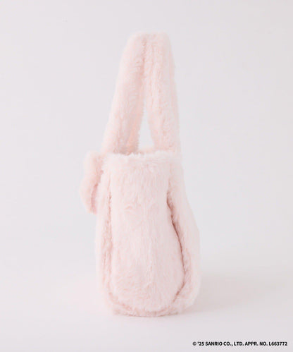 【My Melody/《庫洛米》聯名】帶吊飾毛絨迷你托特包