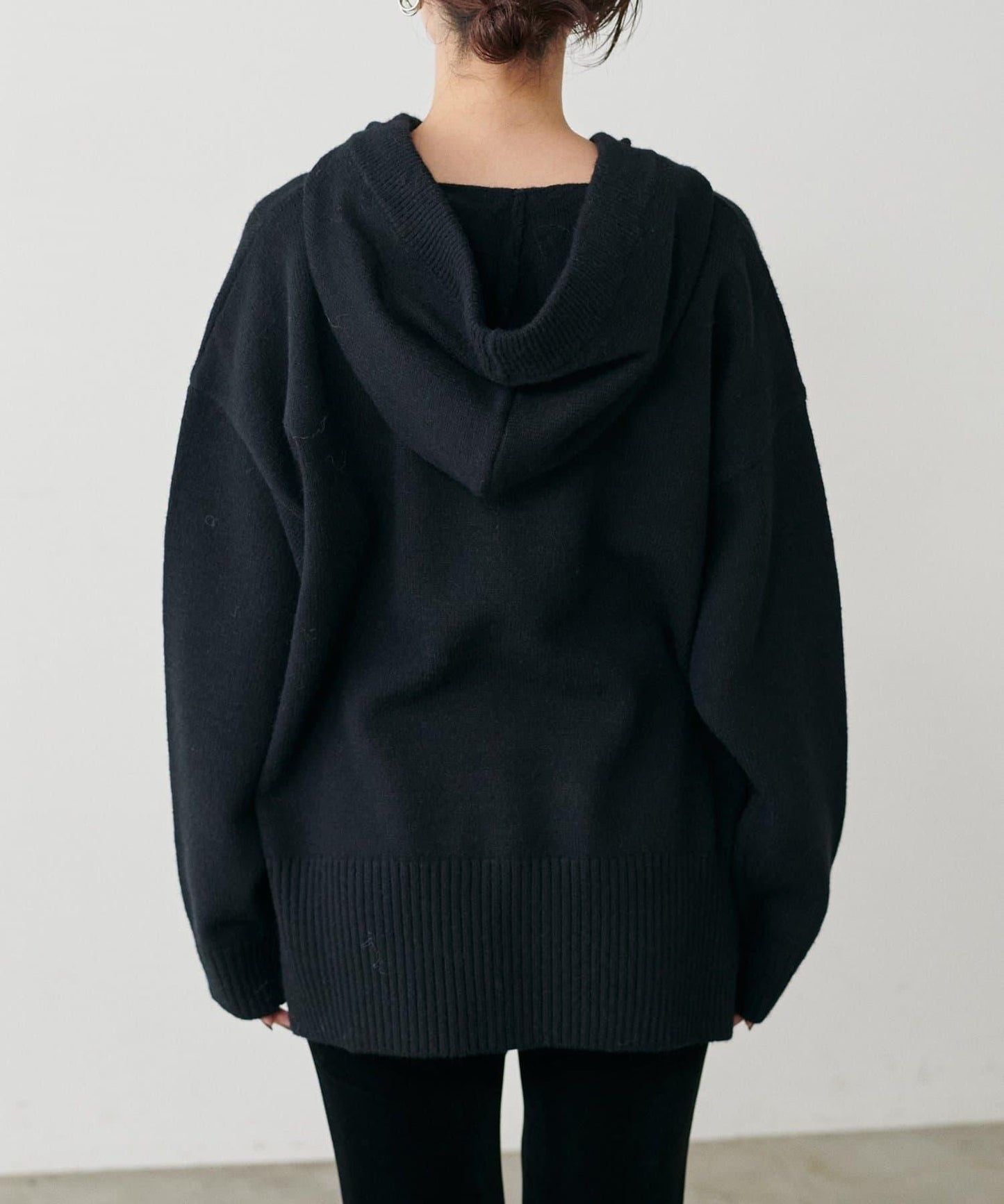 連帽針織套頭衫