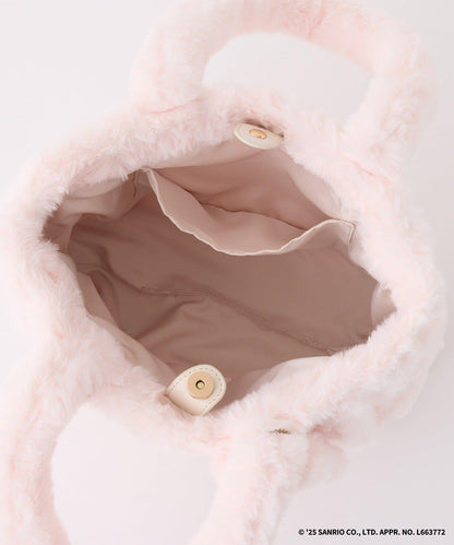 【My Melody/《庫洛米》聯名】帶吊飾毛絨迷你托特包