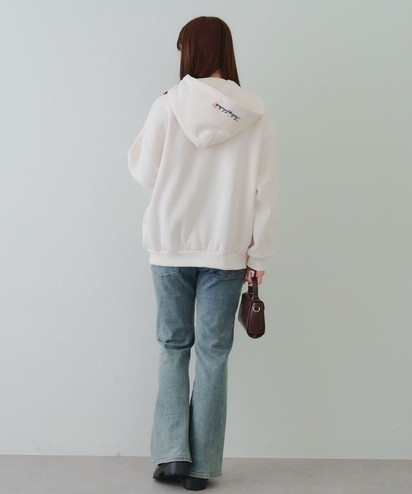 大LOGO拉鍊連帽衛衣