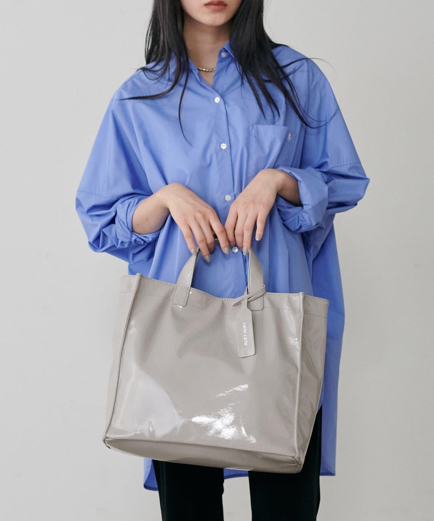 軟質漆皮購物包