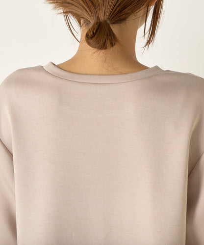 下襬百褶拼接針織上衣