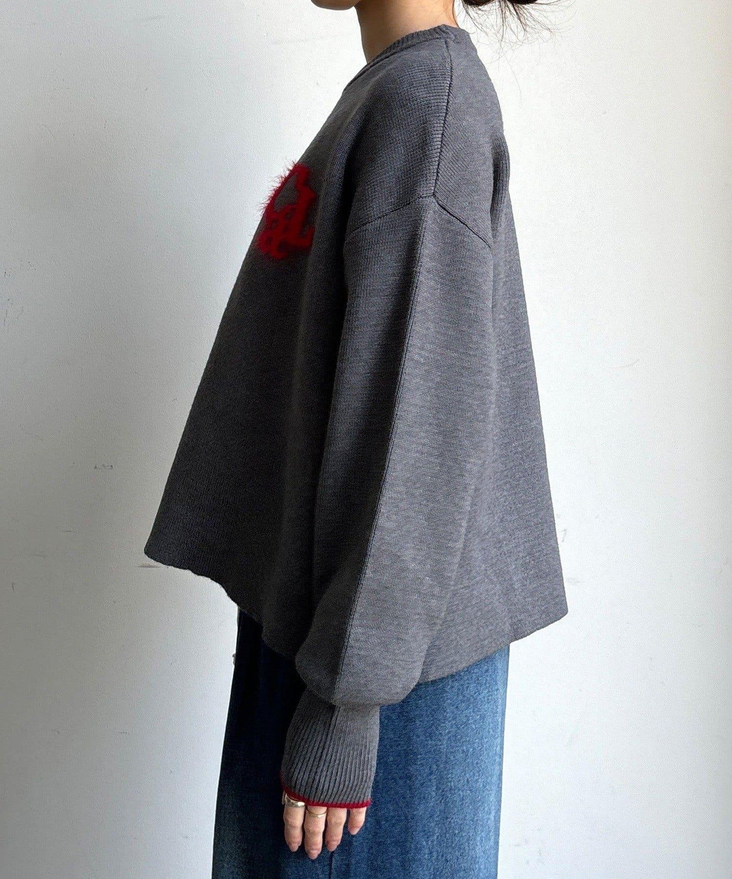 羽毛標誌針織衫