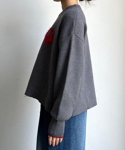 羽毛標誌針織衫