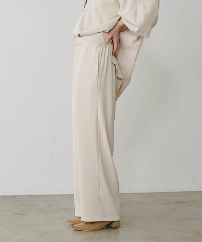 簡約拼接休閒褲