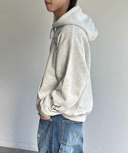 塗鴉刺繡連帽衛衣