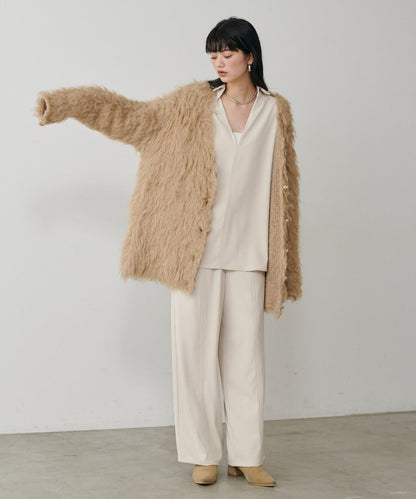 簡約拼接休閒褲