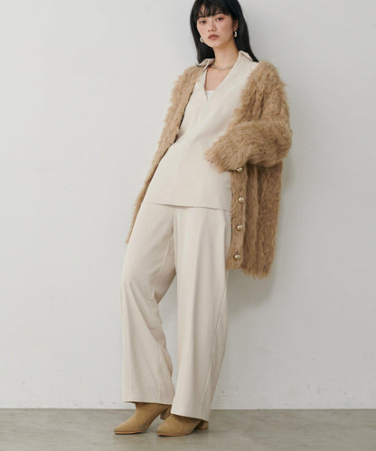 簡約拼接休閒褲