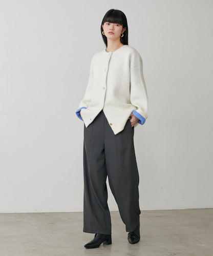 簡約拼接休閒褲