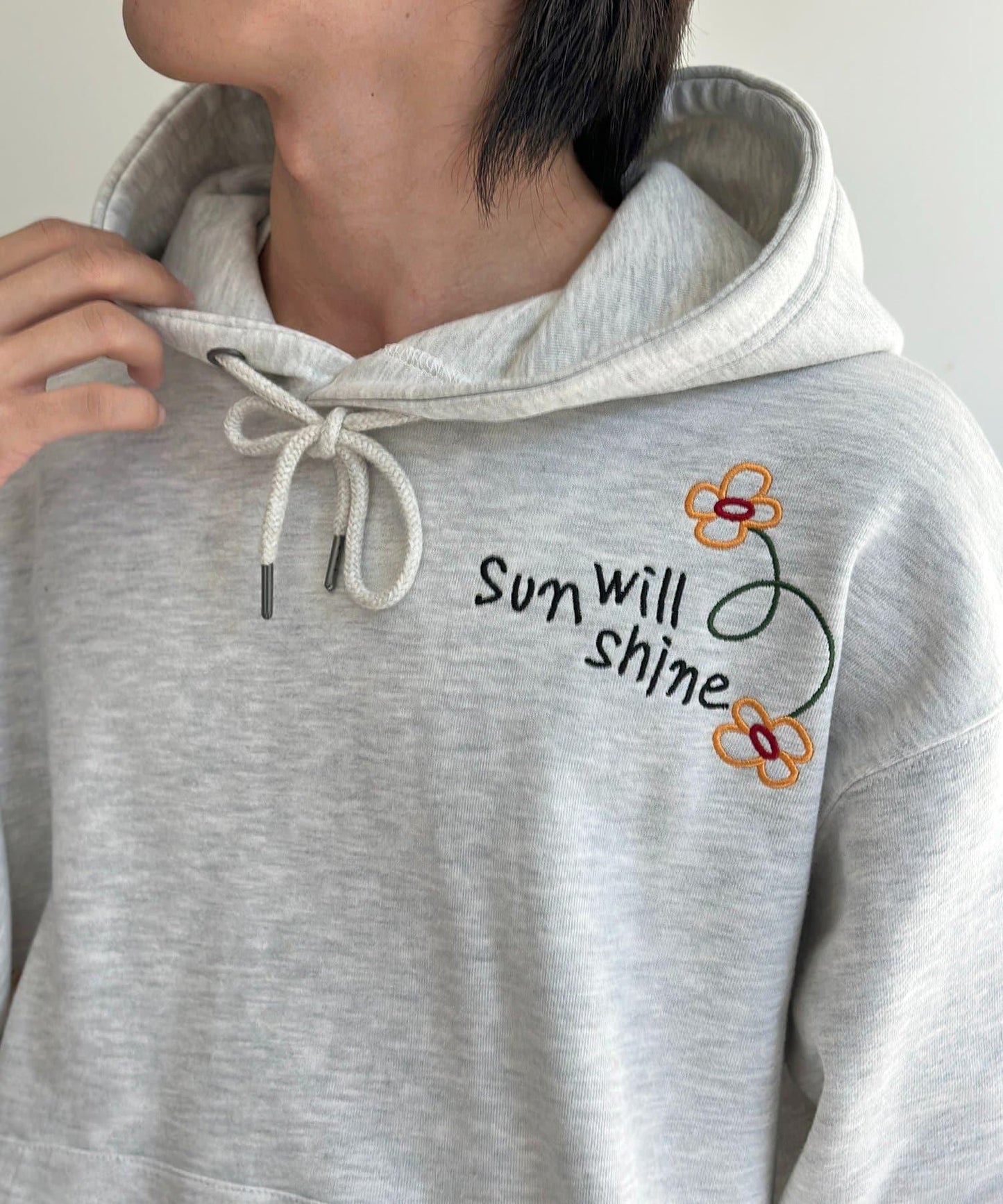 塗鴉刺繡連帽衛衣