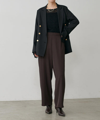 簡約拼接休閒褲