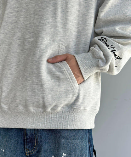 塗鴉刺繡連帽衛衣