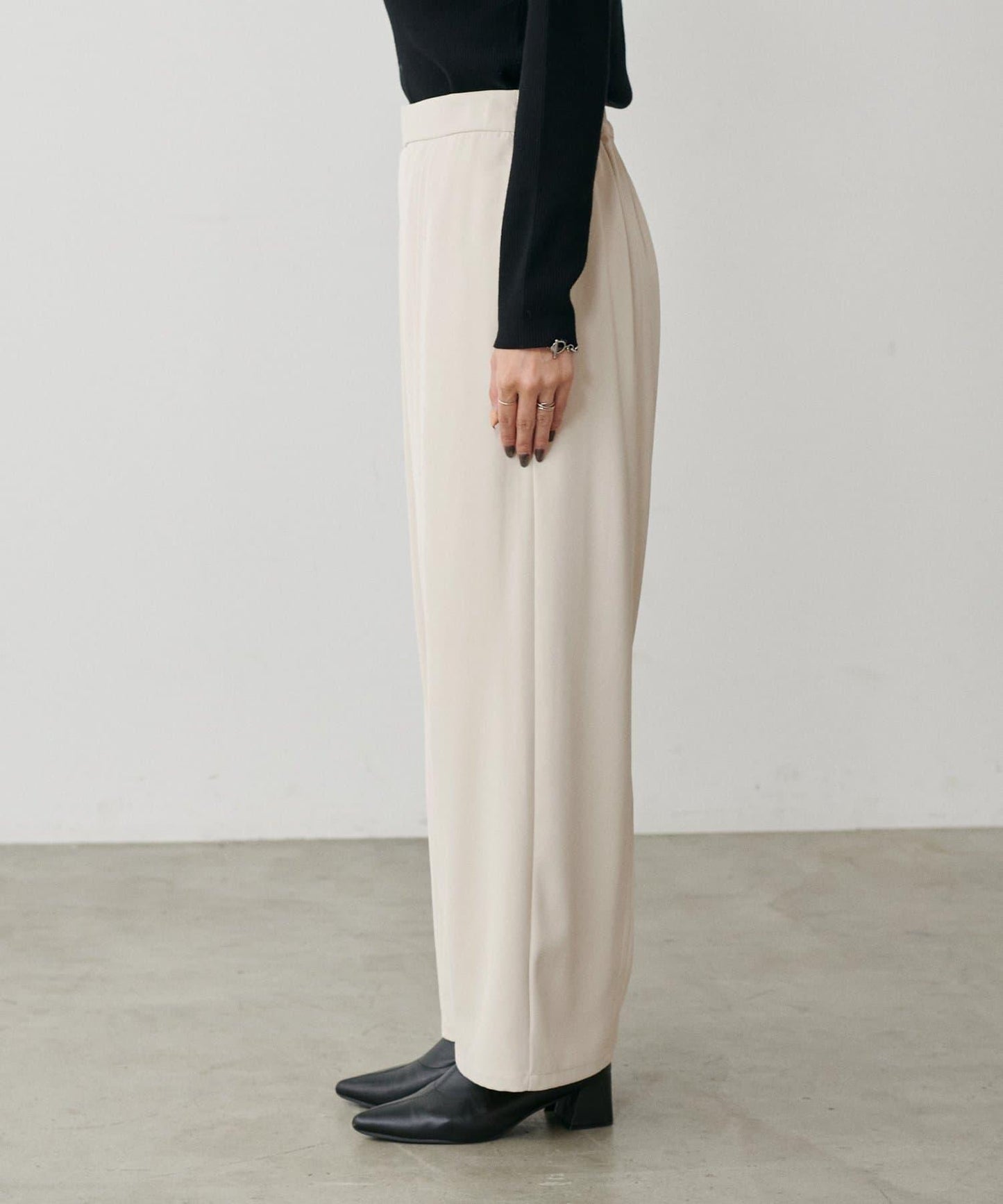 簡約拼接休閒褲