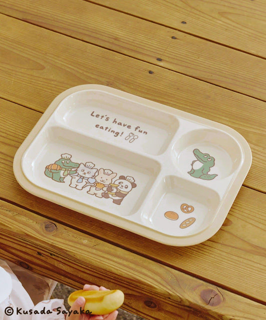美耐皿分隔餐盤/Kusada Sayaka×salut!