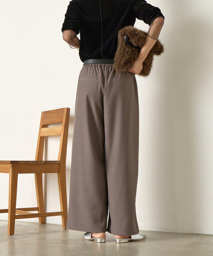 2褶寬鬆長褲
