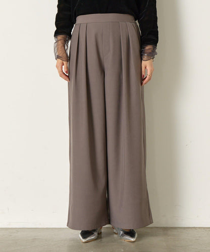 2褶寬鬆長褲