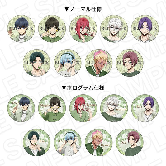 《藍色監獄》徽章（盲盒）白色&開心果色版【全套OPP包裝／18個裝】