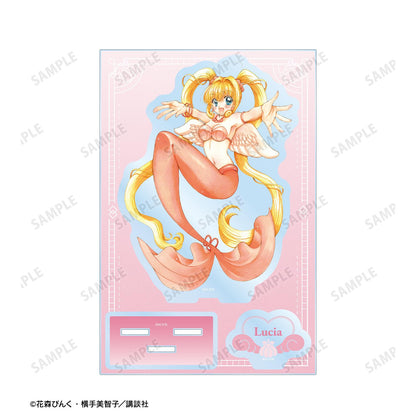 《人魚的旋律》_花森ぴんく老師 繪製 七海露西亞 穿羽毛的美人魚ver. 附配件大號亞克力立牌
