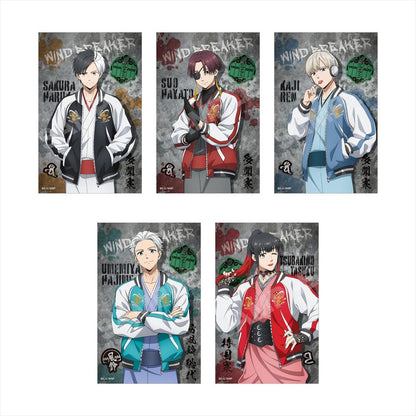 《防風少年》 和服×棒球夾克ver. 緞面貼紙 /01 【全套BOX／10枚入】