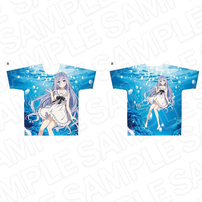 《約會大作戰》V_全幅印花T恤 崇宮澪 海洋款