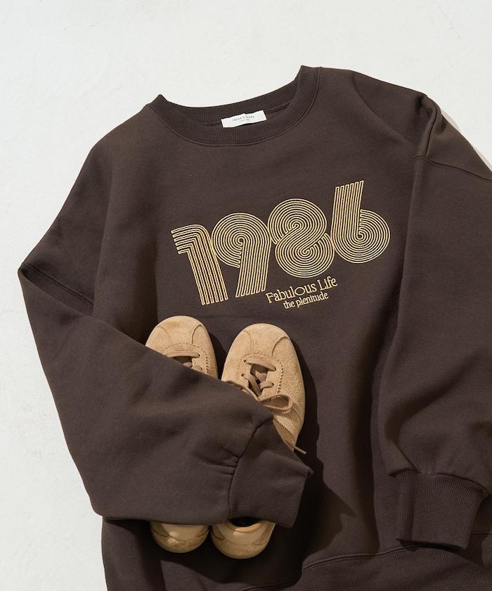 ぐるぐるナンバー ロゴ 刺繍 裏起毛 スウェット【限定展開】