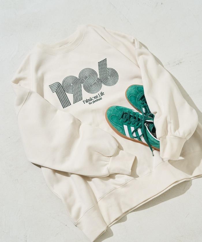 ぐるぐるナンバー ロゴ 刺繍 裏起毛 スウェット【限定展開】