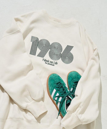 ぐるぐるナンバー ロゴ 刺繍 裏起毛 スウェット【限定展開】