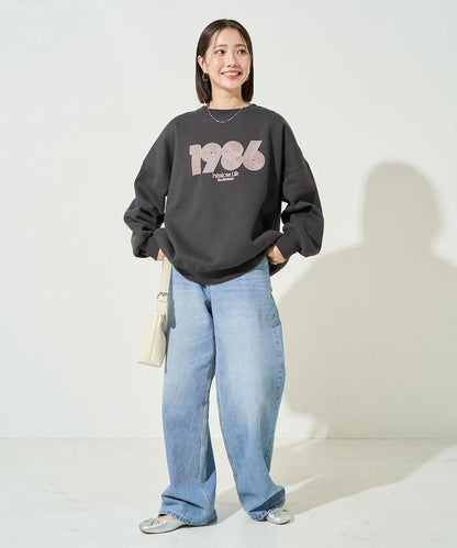 ぐるぐるナンバー ロゴ 刺繍 裏起毛 スウェット【限定展開】