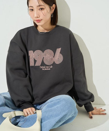 ぐるぐるナンバー ロゴ 刺繍 裏起毛 スウェット【限定展開】