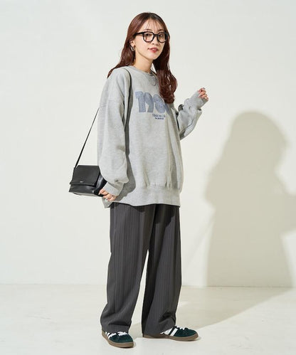 ぐるぐるナンバー ロゴ 刺繍 裏起毛 スウェット【限定展開】