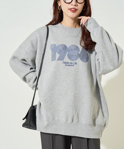 ぐるぐるナンバー ロゴ 刺繍 裏起毛 スウェット【限定展開】