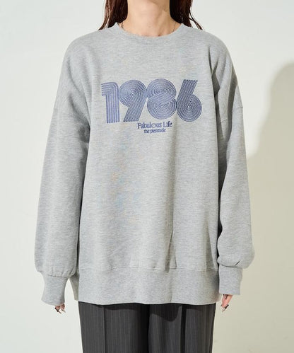 ぐるぐるナンバー ロゴ 刺繍 裏起毛 スウェット【限定展開】