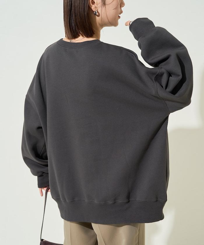 豹紋毛圈繡珍珠加絨衛衣