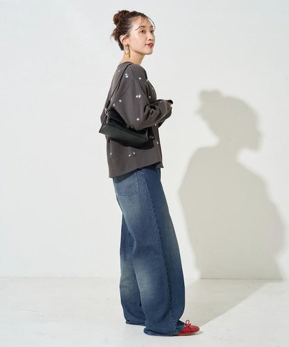 小花刺繡加絨衛衣開衫