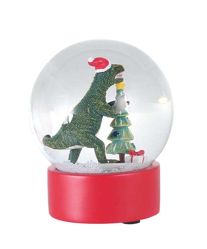 恐龍雪景球