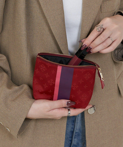 條紋印花小號收納包