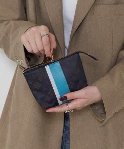 條紋印花小號收納包