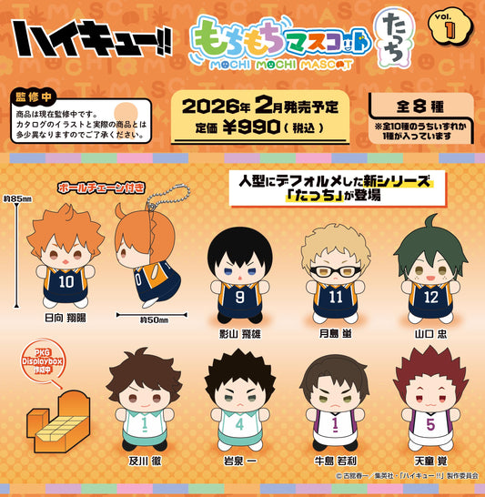 《排球少年》軟萌公仔掛件 Vol.1【BOX／8個裝】