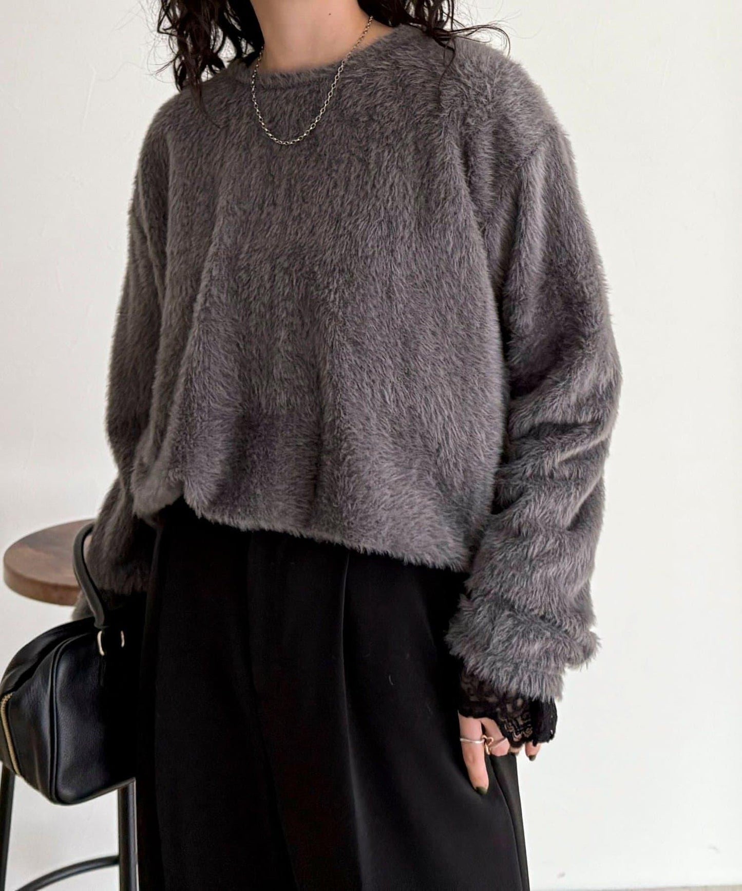 不規則下襬長袖T恤