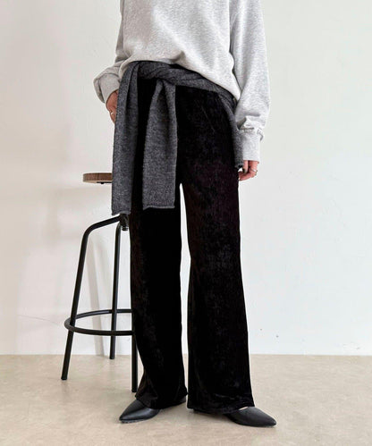 燈芯絨彈力喇叭褲